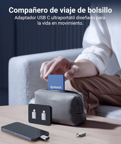 USB C to USB Adapter(2 Pack), USB-C Male to USB 3.0 Female Adapter Compatible with Iphone 17 Pro Max Macbook Pro Air 2024 Ipad Mini Pro Surface Pro and Other Type C or Thunderbolt 4/3 Devices