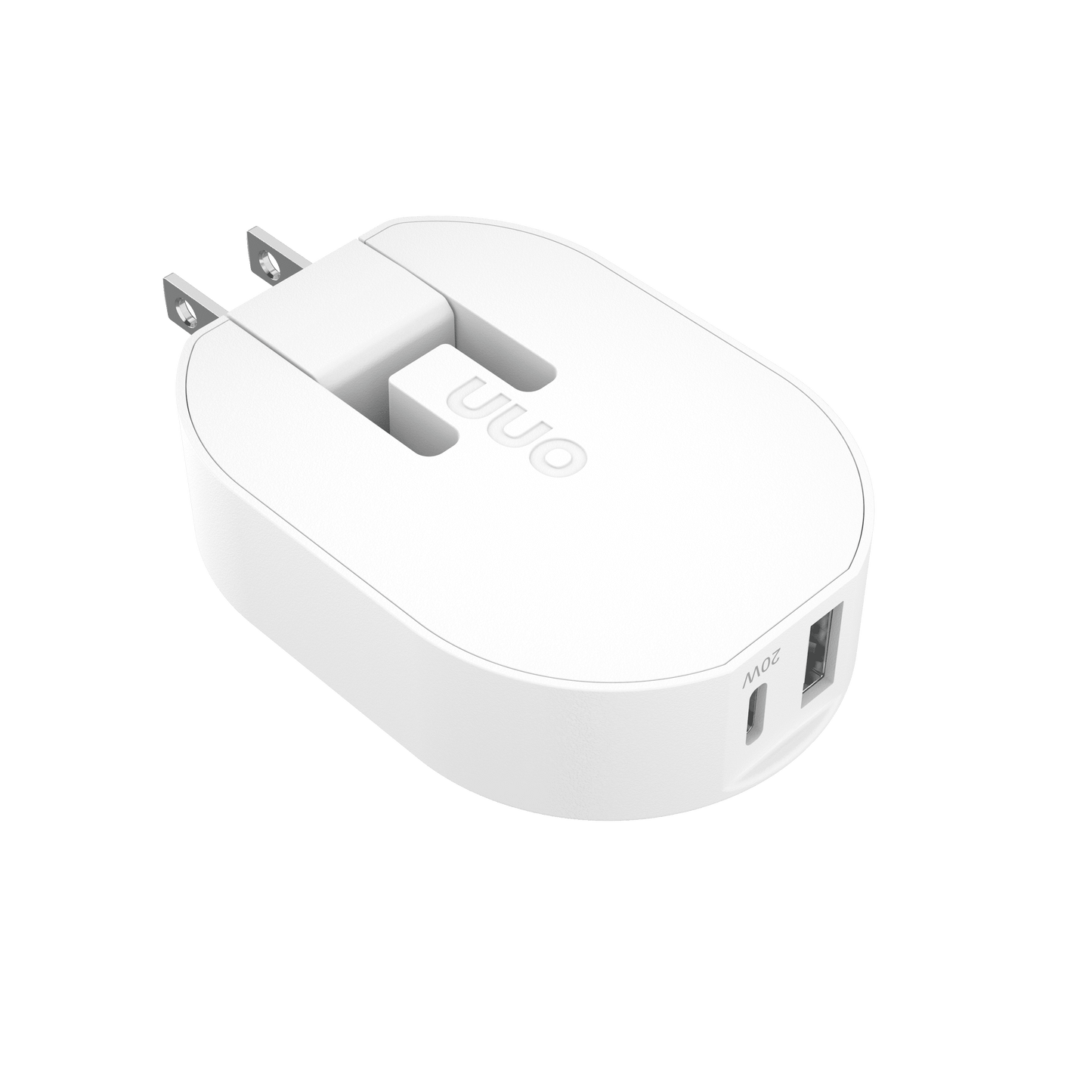 (2 Pack)  32W Dual USB-C and USB-A Port Wall Charger, Fast Charging, USB-IF Certified, Foldable Plug, White - Compatible with Iphone, Samsung Galaxy, Note, Pixel Devices Ipad Pro, & More