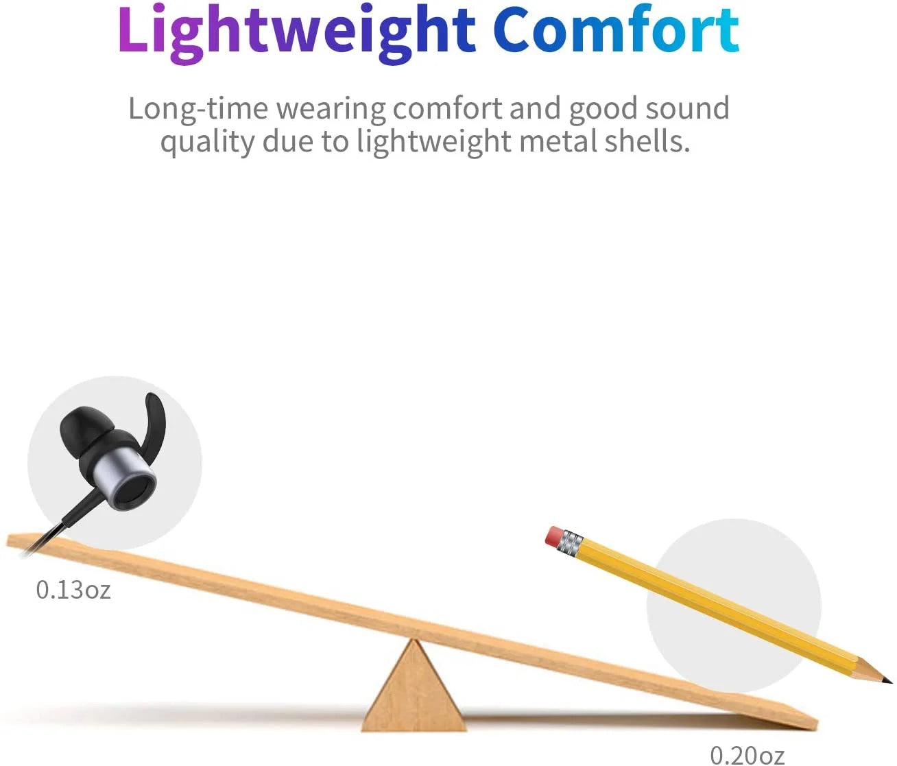 Noise Cancelling Headphones with Case, Black