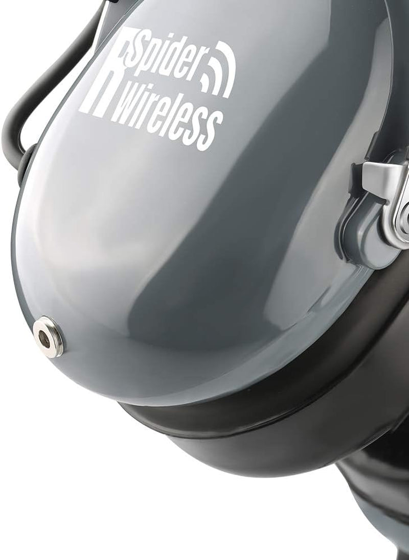 Aviation Pilot Headset, Comfortable Gel Ear Seals Headset, Passive Noise Cancelling, Aux Inputs, Dual Plug and Carrying Case(Grey)