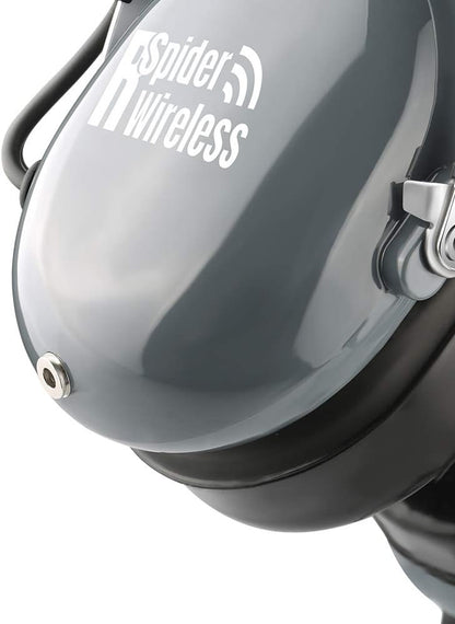 Aviation Pilot Headset, Comfortable Gel Ear Seals Headset, Passive Noise Cancelling, Aux Inputs, Dual Plug and Carrying Case(Grey)