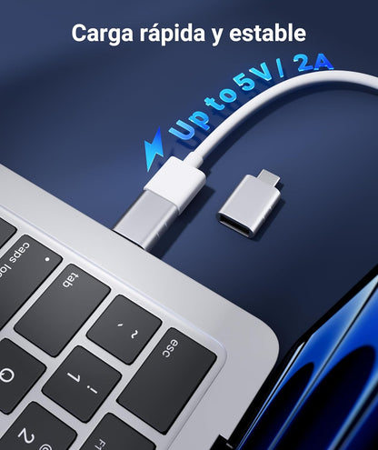 USB C to USB Adapter(2 Pack), USB-C Male to USB 3.0 Female Adapter Compatible with Iphone 17 Pro Max Macbook Pro Air 2024 Ipad Mini Pro Surface Pro and Other Type C or Thunderbolt 4/3 Devices